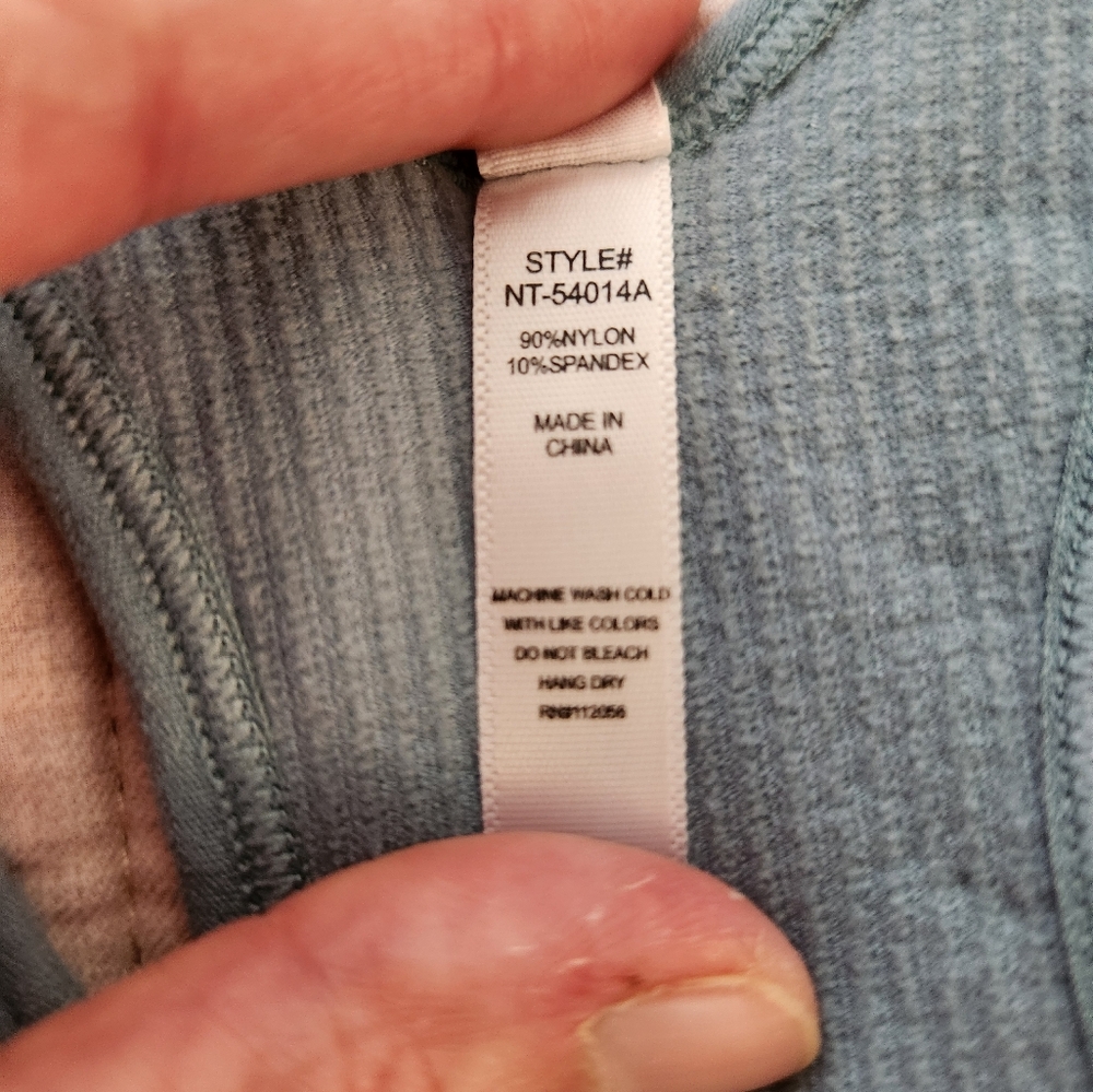 NWOT Zenana Blue/gray Brami. - Picture 5 of 5